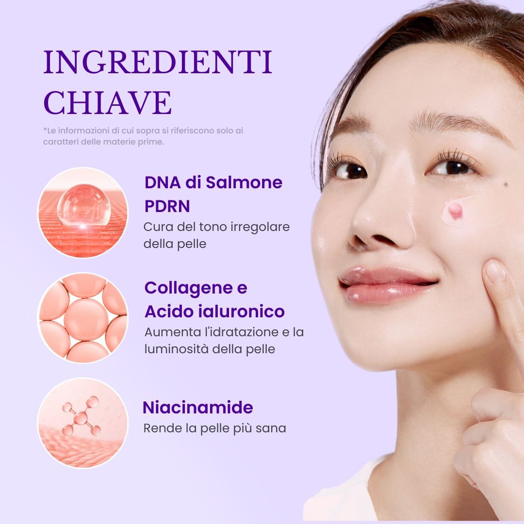 Crema al Collagene con Palline al PDRN | Glow immediato e Naturale