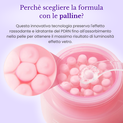Crema al Collagene con Palline al PDRN | Glow immediato e Naturale