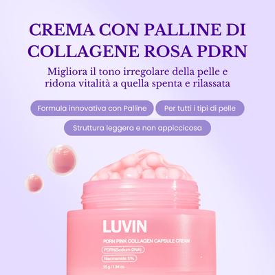 Crema al Collagene con Palline al PDRN | Glow immediato e Naturale